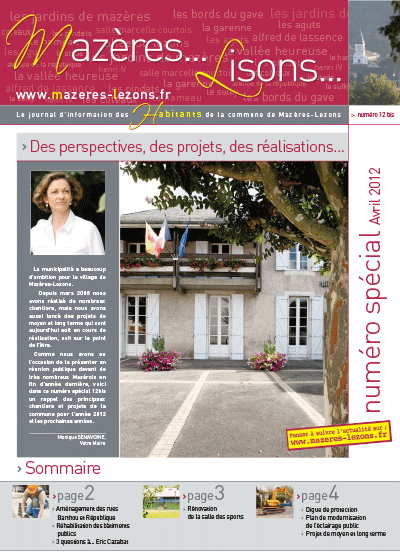 Mazères-Lisons n°12b – Avril 2012