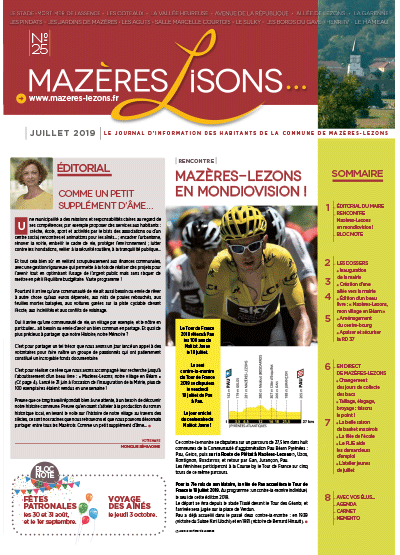 Mazères-Lisons n°25 – Juillet 2019