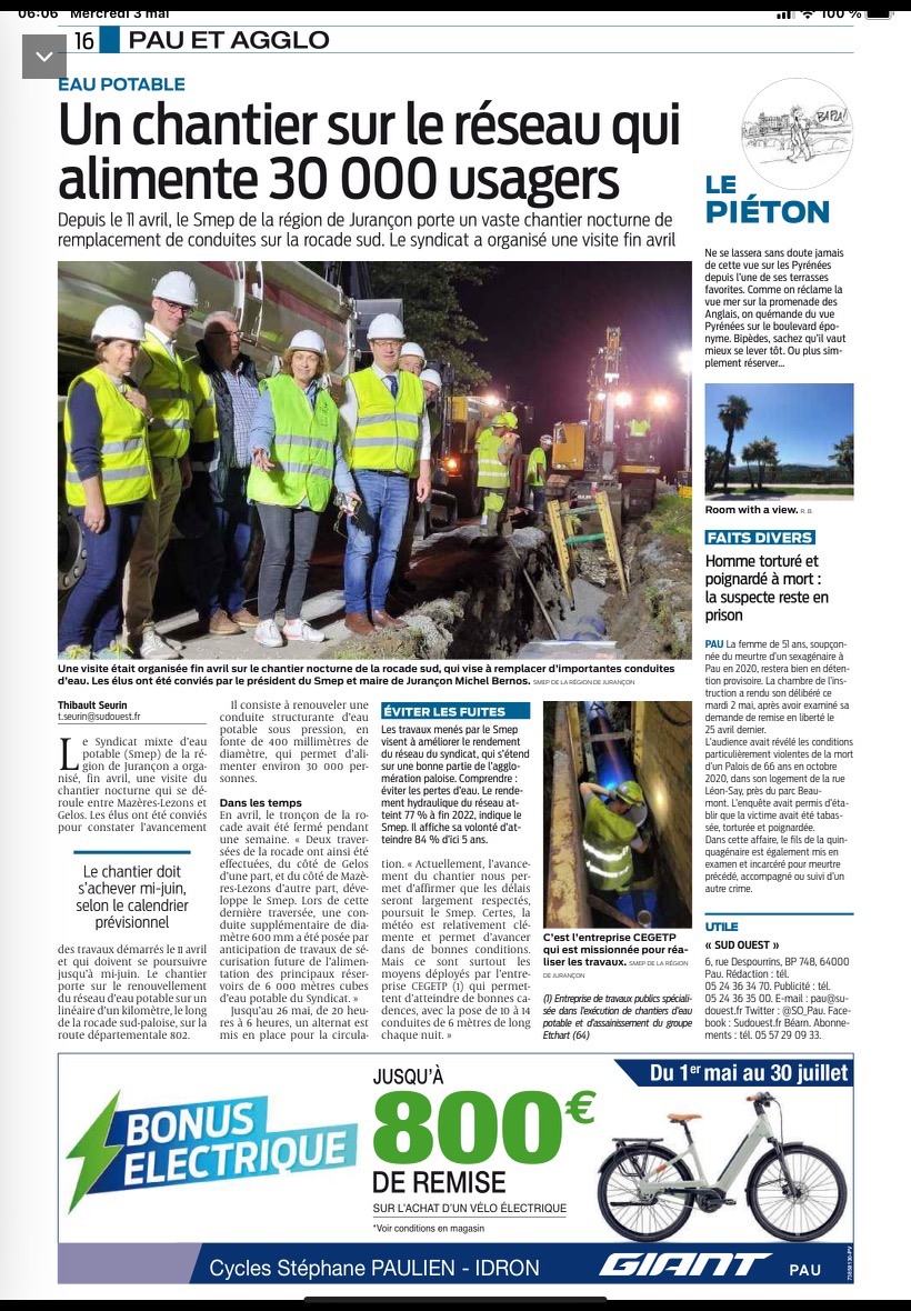 sud ouest travaux eau 2023 05 03